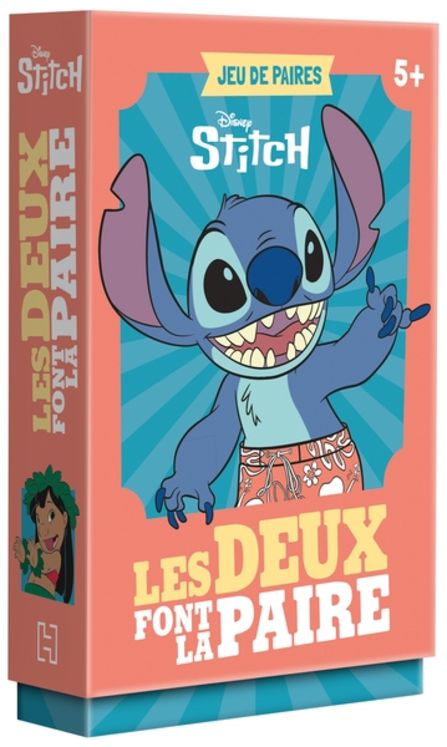 STITCH - JEU DE CARTES - LES DEUX FONT LA PAIRE