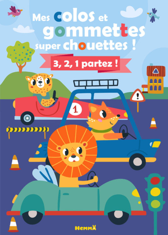 MES COLOS ET GOMMETTES SUPER CHOUETTES ! 3,2,1 PARTEZ ! (VEHICULES)